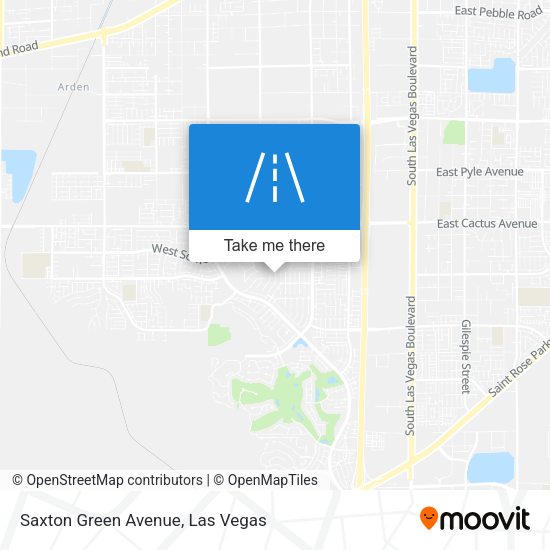 Saxton Green Avenue map