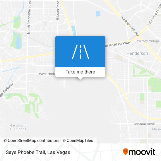 Mapa de Says Phoebe Trail