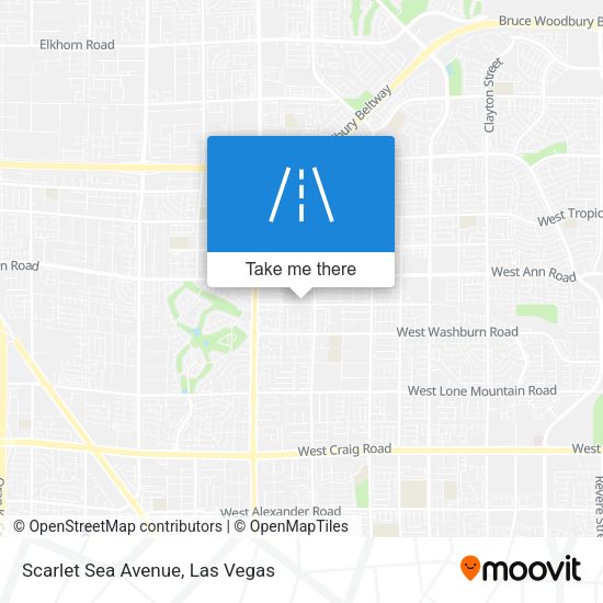 Scarlet Sea Avenue map