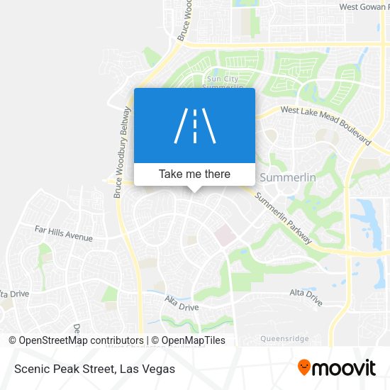 Scenic Peak Street map