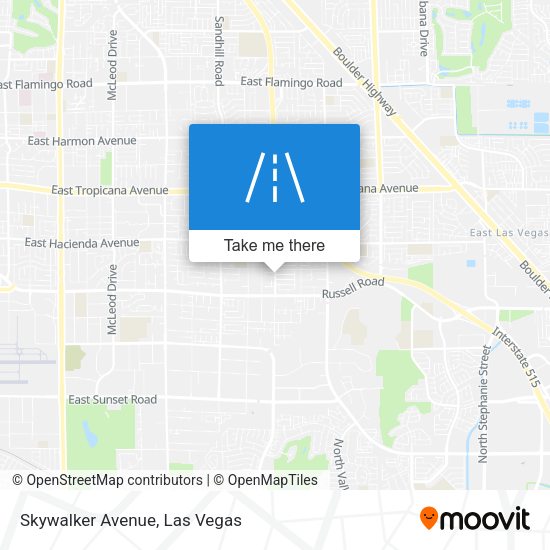 Skywalker Avenue map