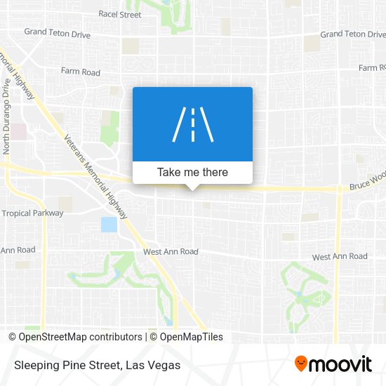 Sleeping Pine Street map