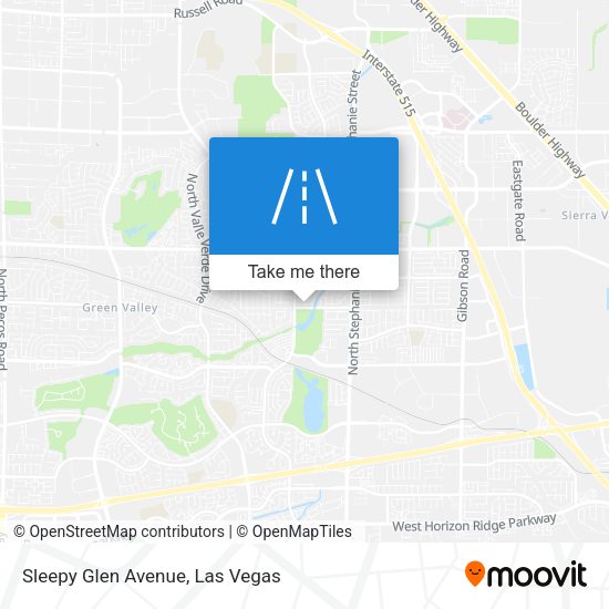 Sleepy Glen Avenue map