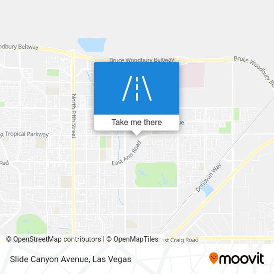 Slide Canyon Avenue map