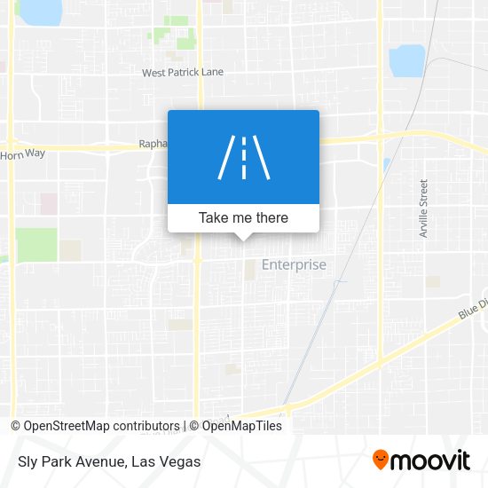 Sly Park Avenue map