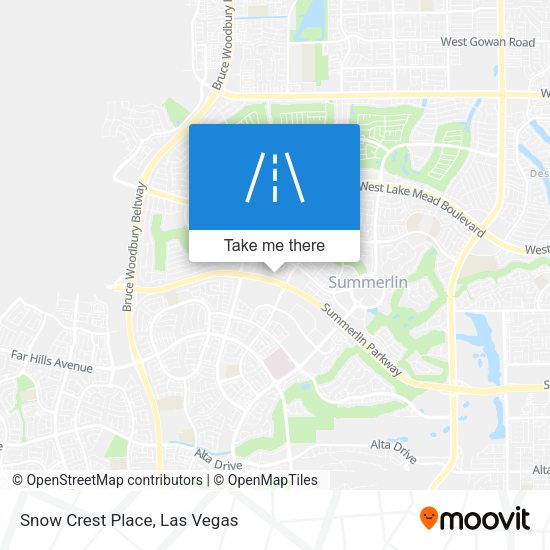 Mapa de Snow Crest Place