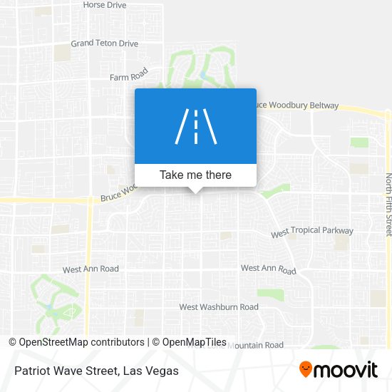 Patriot Wave Street map