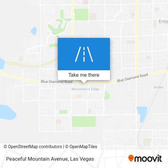 Mapa de Peaceful Mountain Avenue