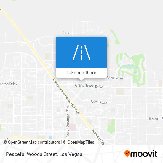 Peaceful Woods Street map