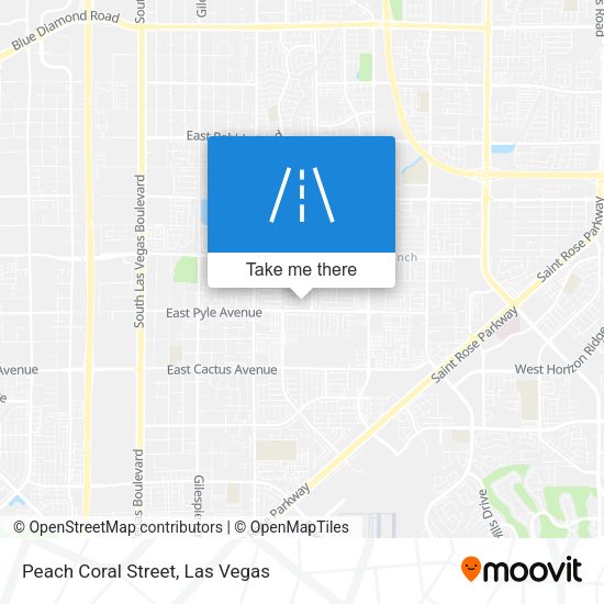 Peach Coral Street map