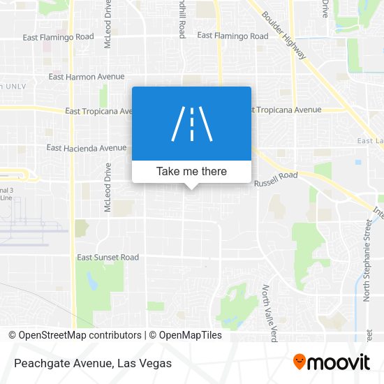 Peachgate Avenue map