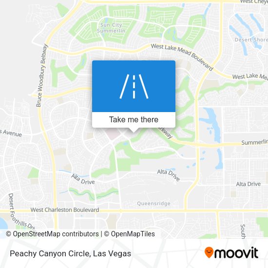 Peachy Canyon Circle map
