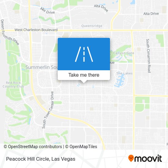 Peacock Hill Circle map