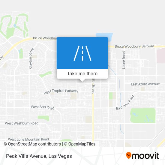 Peak Villa Avenue map