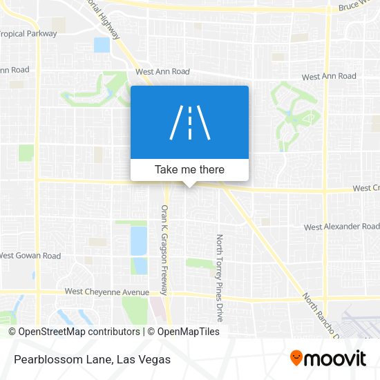 Pearblossom Lane map