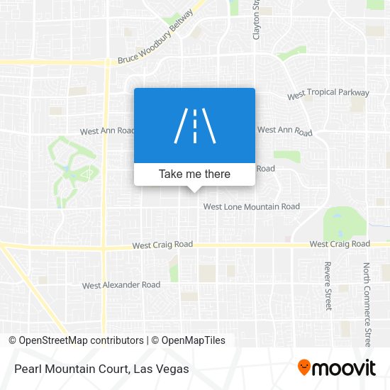 Mapa de Pearl Mountain Court