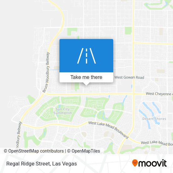 Regal Ridge Street map