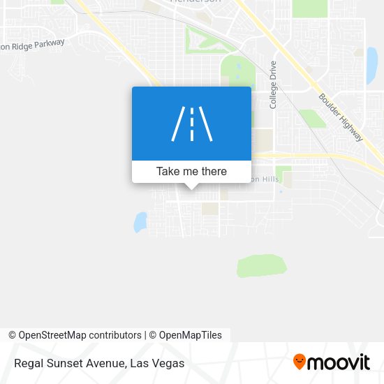 Regal Sunset Avenue map