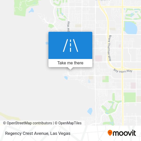 Regency Crest Avenue map