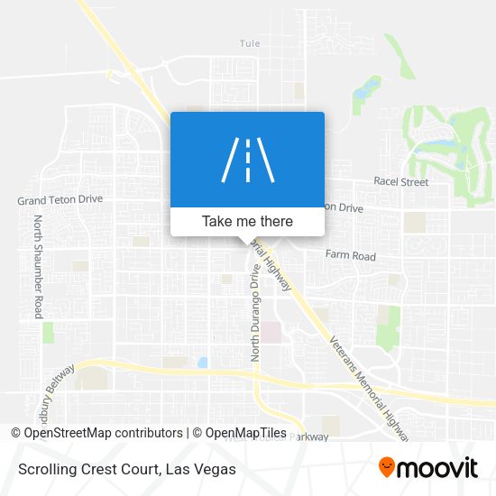 Scrolling Crest Court map