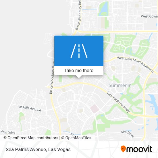 Sea Palms Avenue map