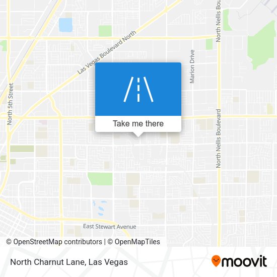 North Charnut Lane map