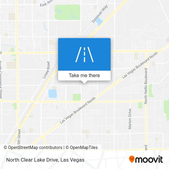 Mapa de North Clear Lake Drive