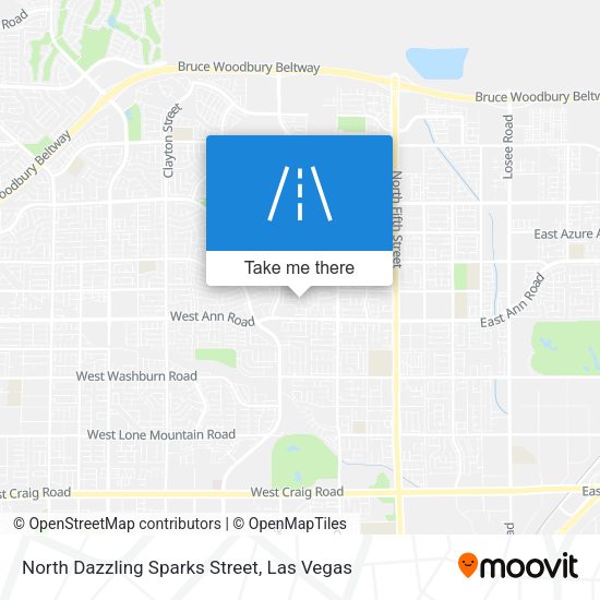 North Dazzling Sparks Street map