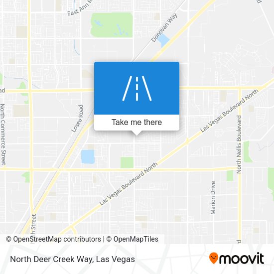 Mapa de North Deer Creek Way