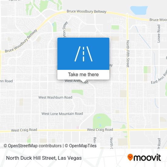 North Duck Hill Street map