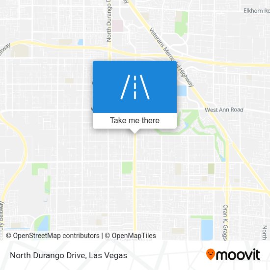 North Durango Drive map