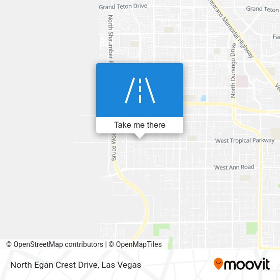 North Egan Crest Drive map