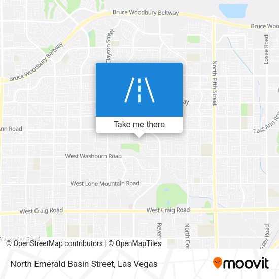 Mapa de North Emerald Basin Street