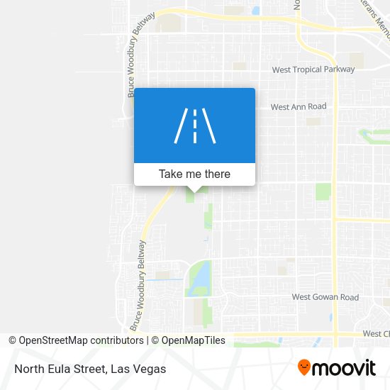 North Eula Street map