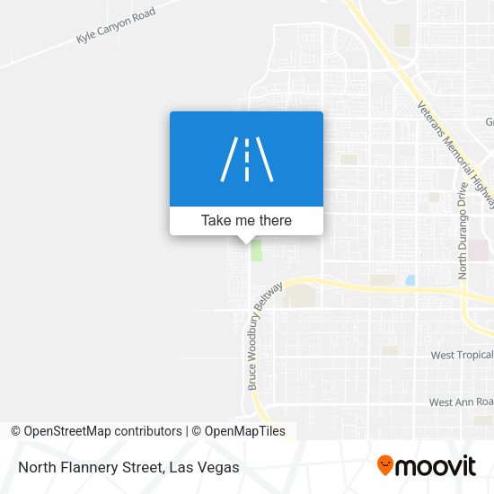 North Flannery Street map