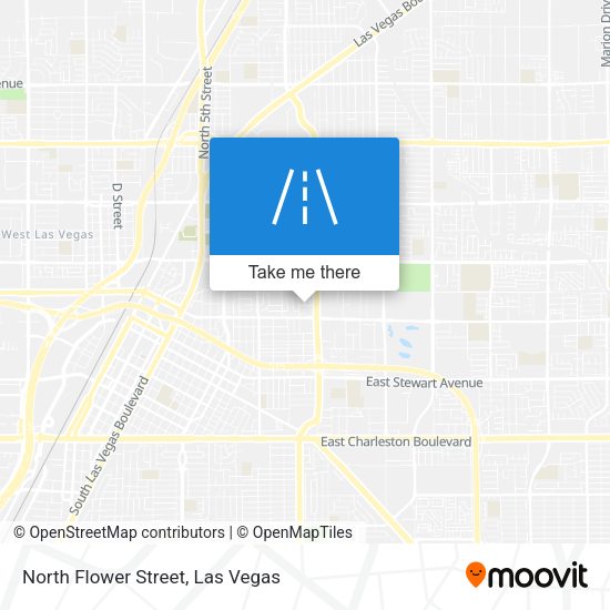Mapa de North Flower Street