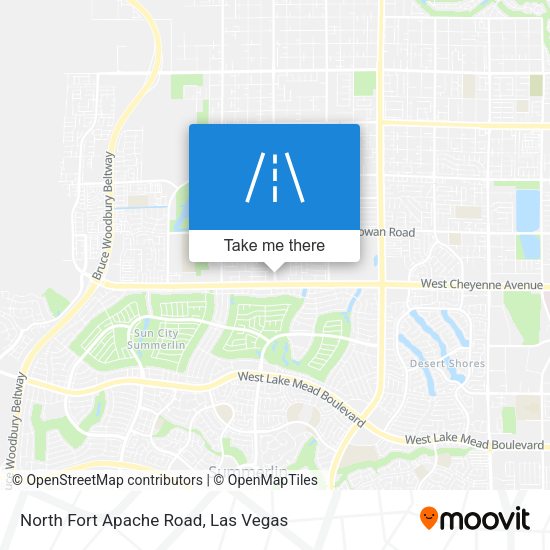 Mapa de North Fort Apache Road