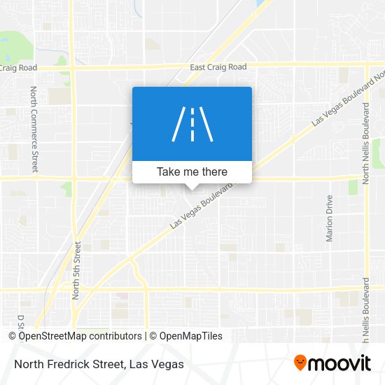 North Fredrick Street map