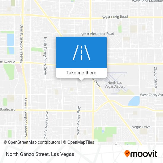 North Ganzo Street map