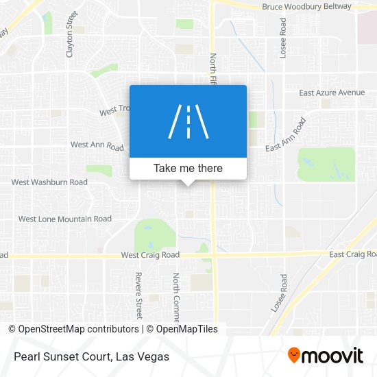 Mapa de Pearl Sunset Court