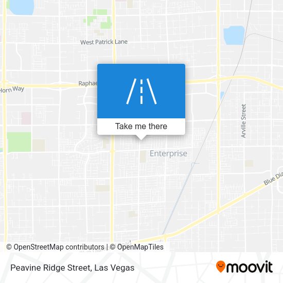 Mapa de Peavine Ridge Street