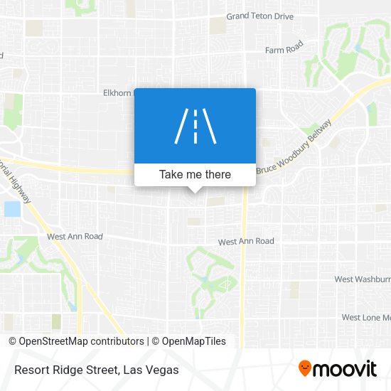 Resort Ridge Street map