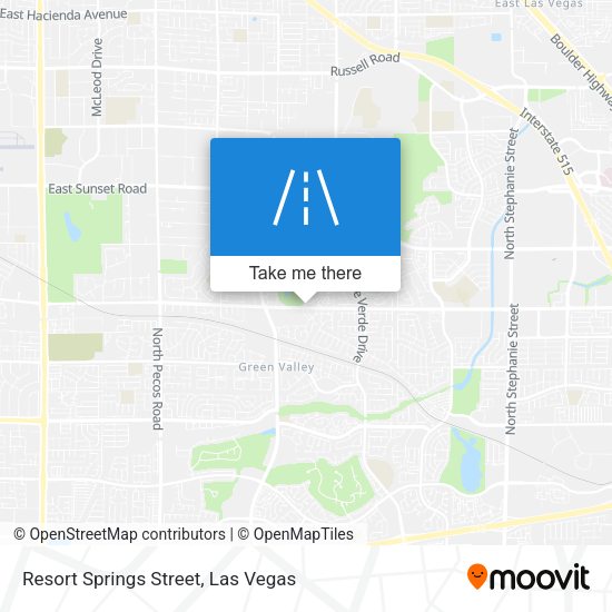 Mapa de Resort Springs Street