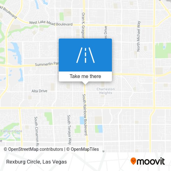 Mapa de Rexburg Circle