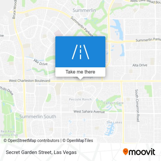 Secret Garden Street map