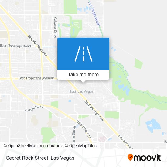 Secret Rock Street map