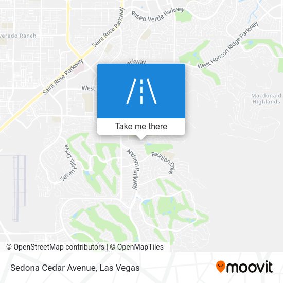 Mapa de Sedona Cedar Avenue