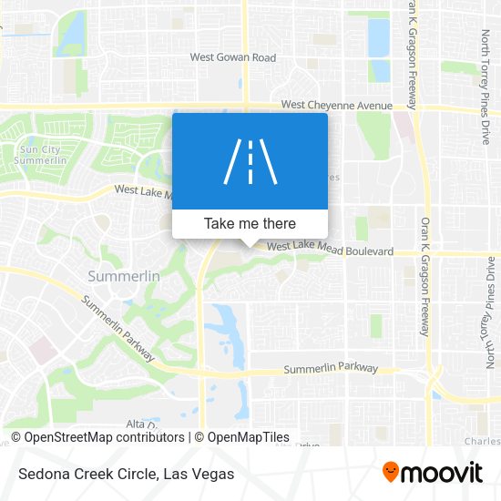 Sedona Creek Circle map