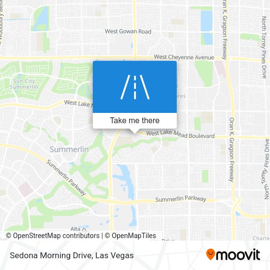 Sedona Morning Drive map