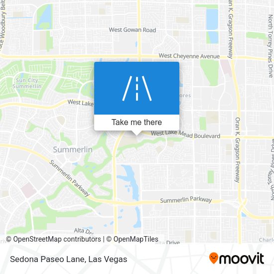 Mapa de Sedona Paseo Lane